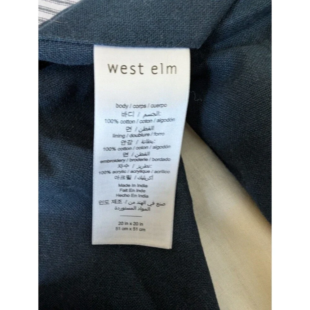 West Elm Batik Pillow Cases Set Of 2 19.5